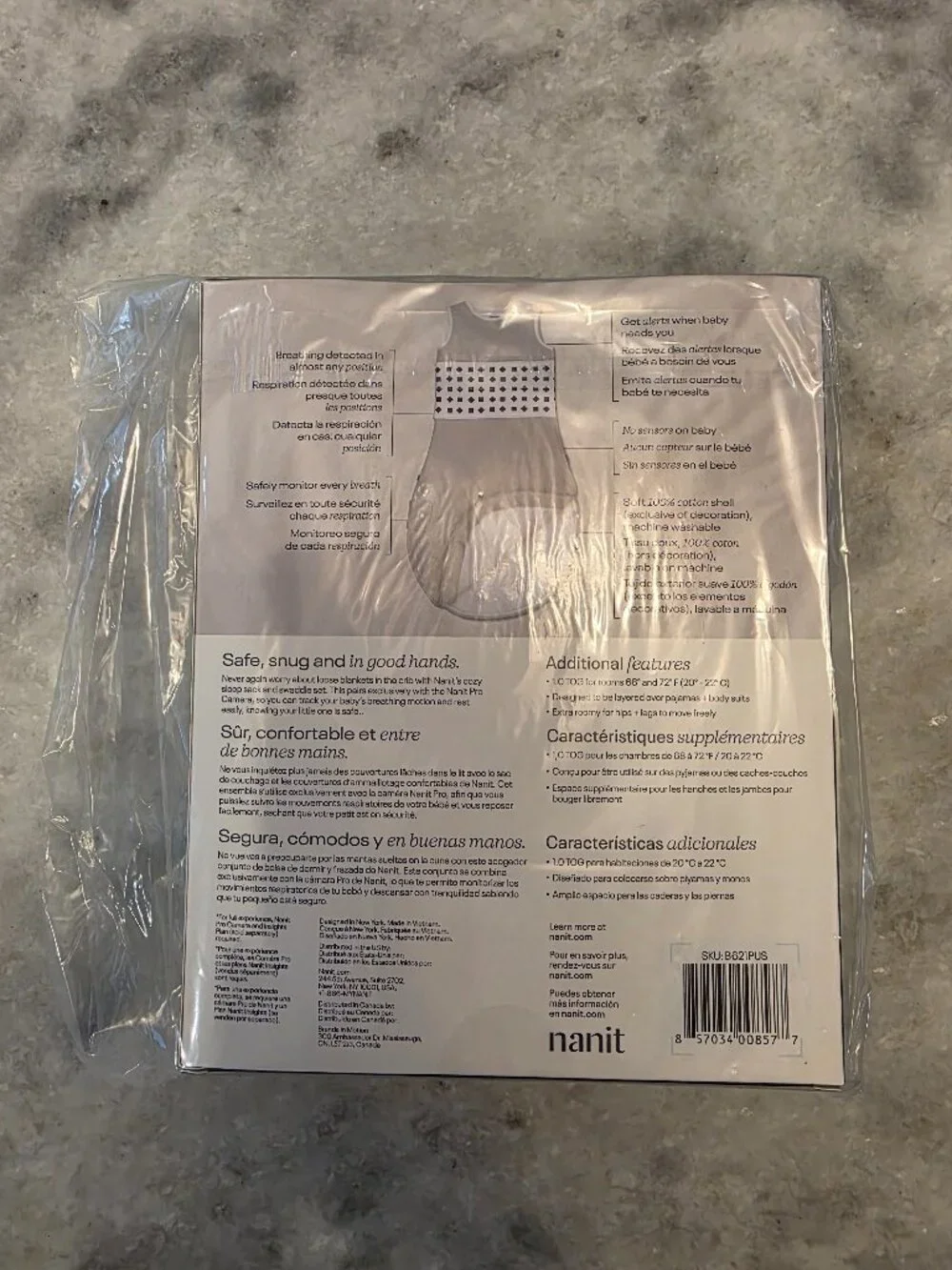 New Nanit Sleeping Bag 6-12 months